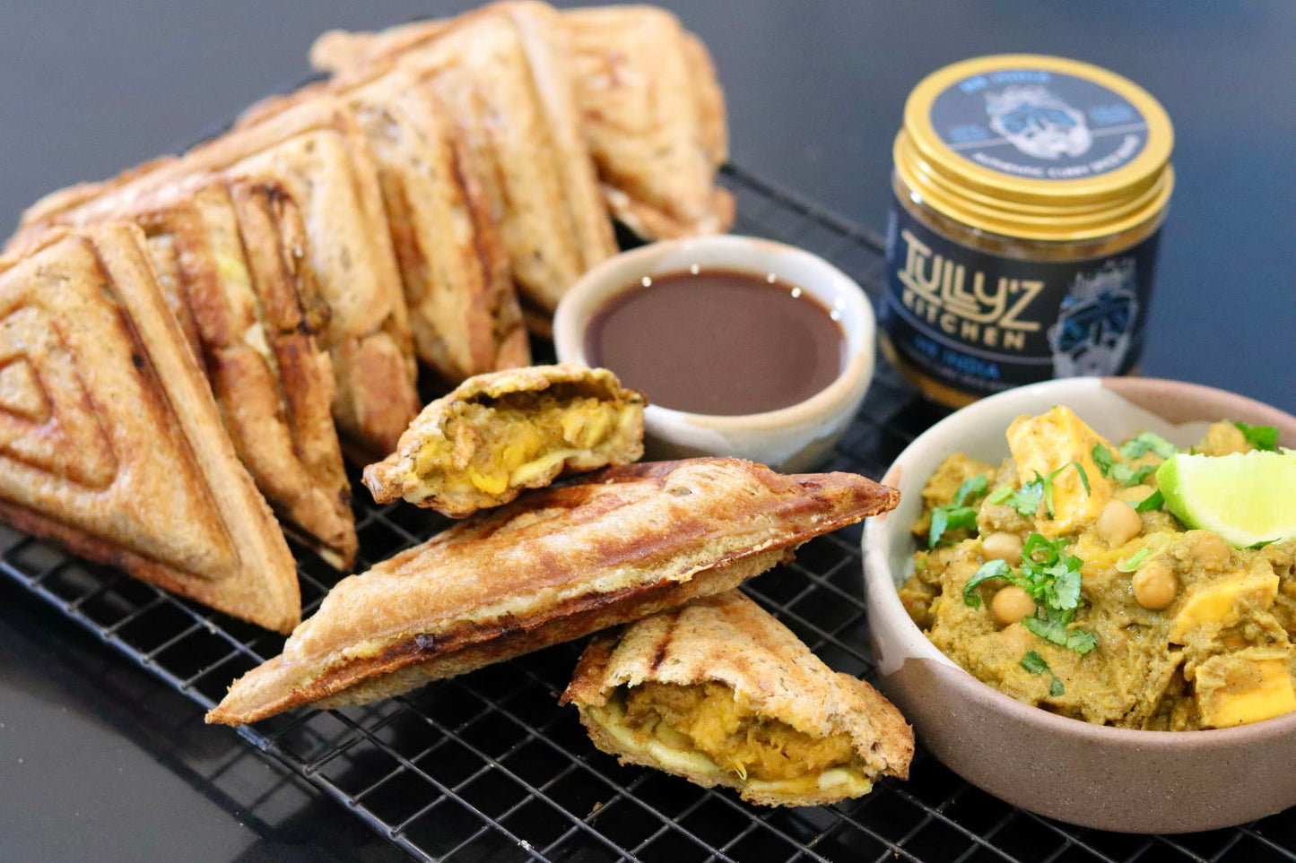 Chickpea and Pumpkin Curry Toasties