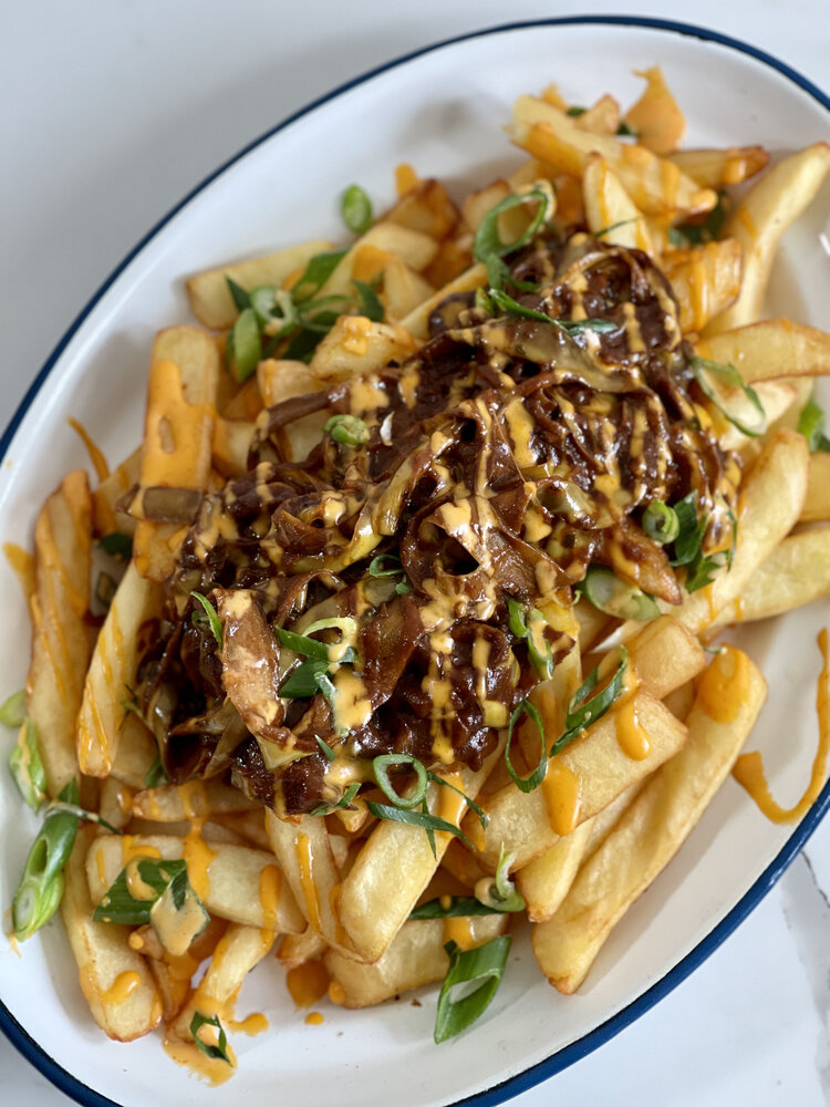 Tullyz Banana Peel Pulled Pork Loaded Fries