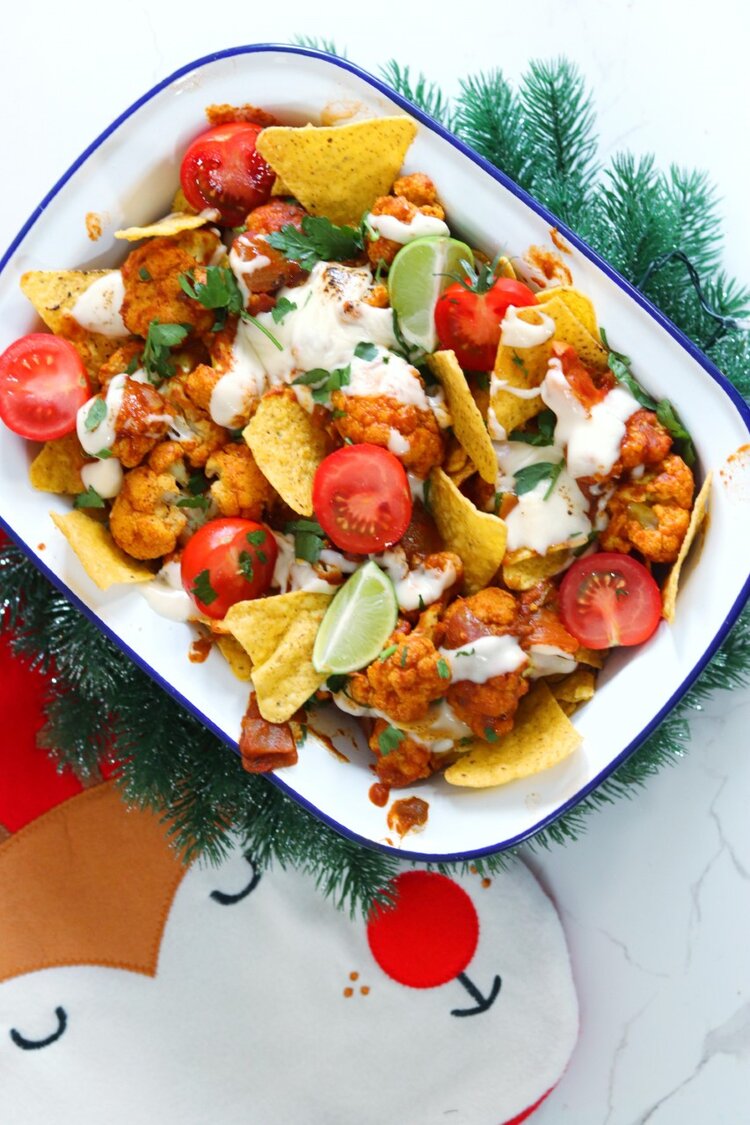 CHRISTMAS NACHOS INDIAN STYLE