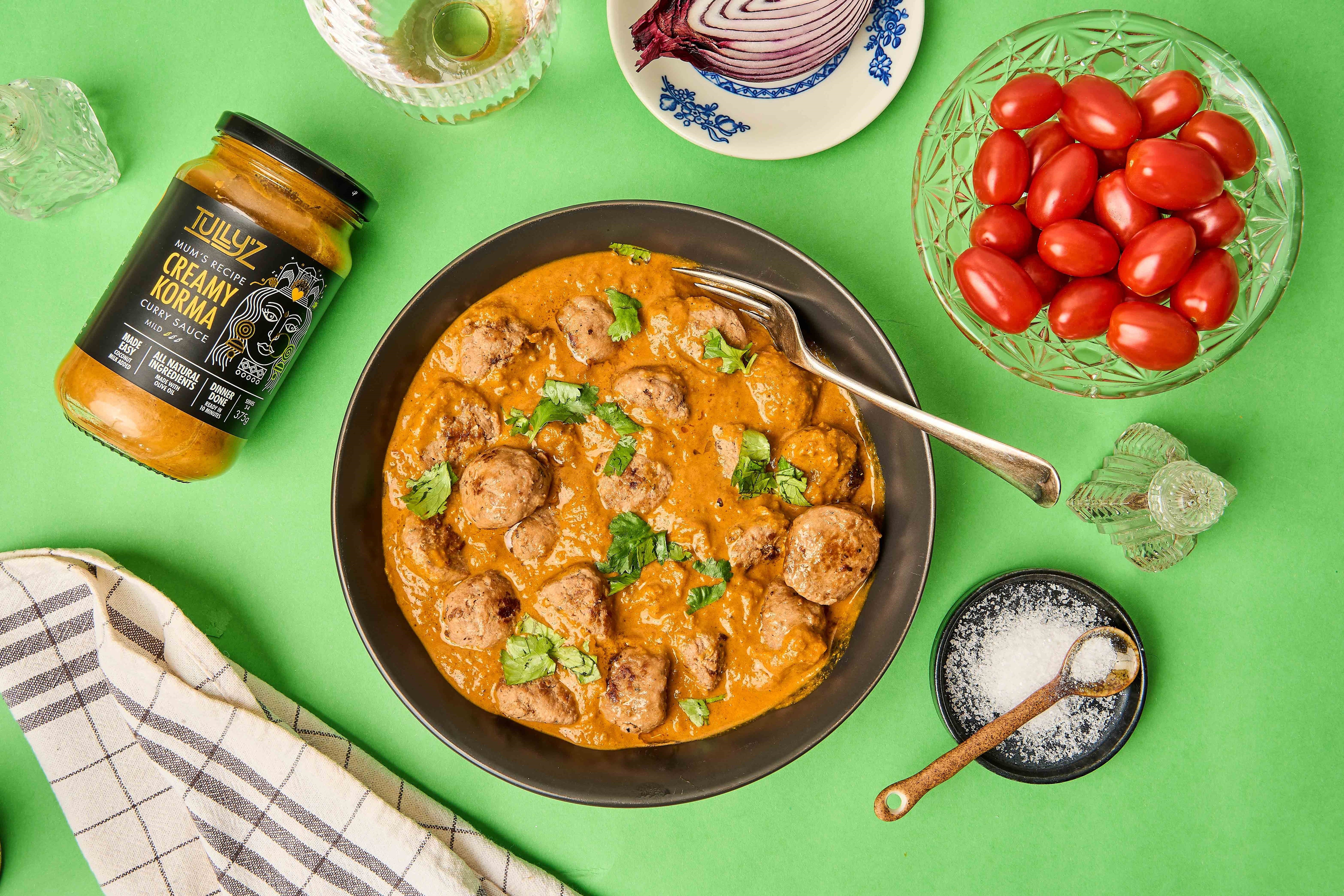 Creamy Korma Chicken Meatball Curry - A Comforting Meal in Minutes