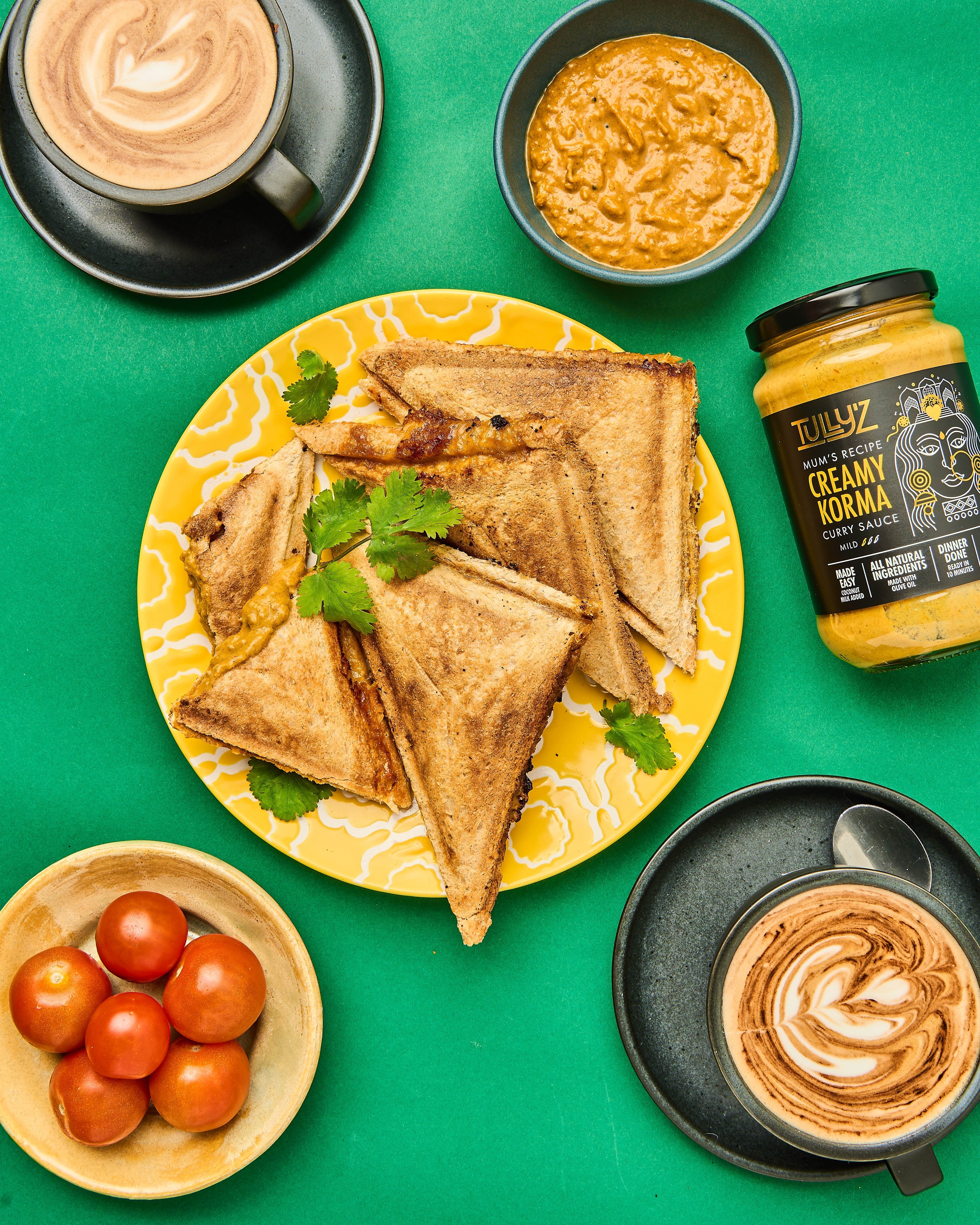 Creamy Korma Toasties with Cheese – A Quick and Comforting Snack