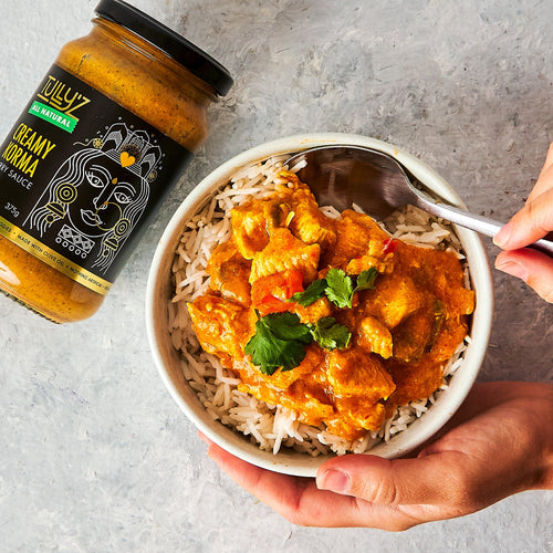 Creamy Korma Chicken Curry with Rice - A Classic Comfort Dish