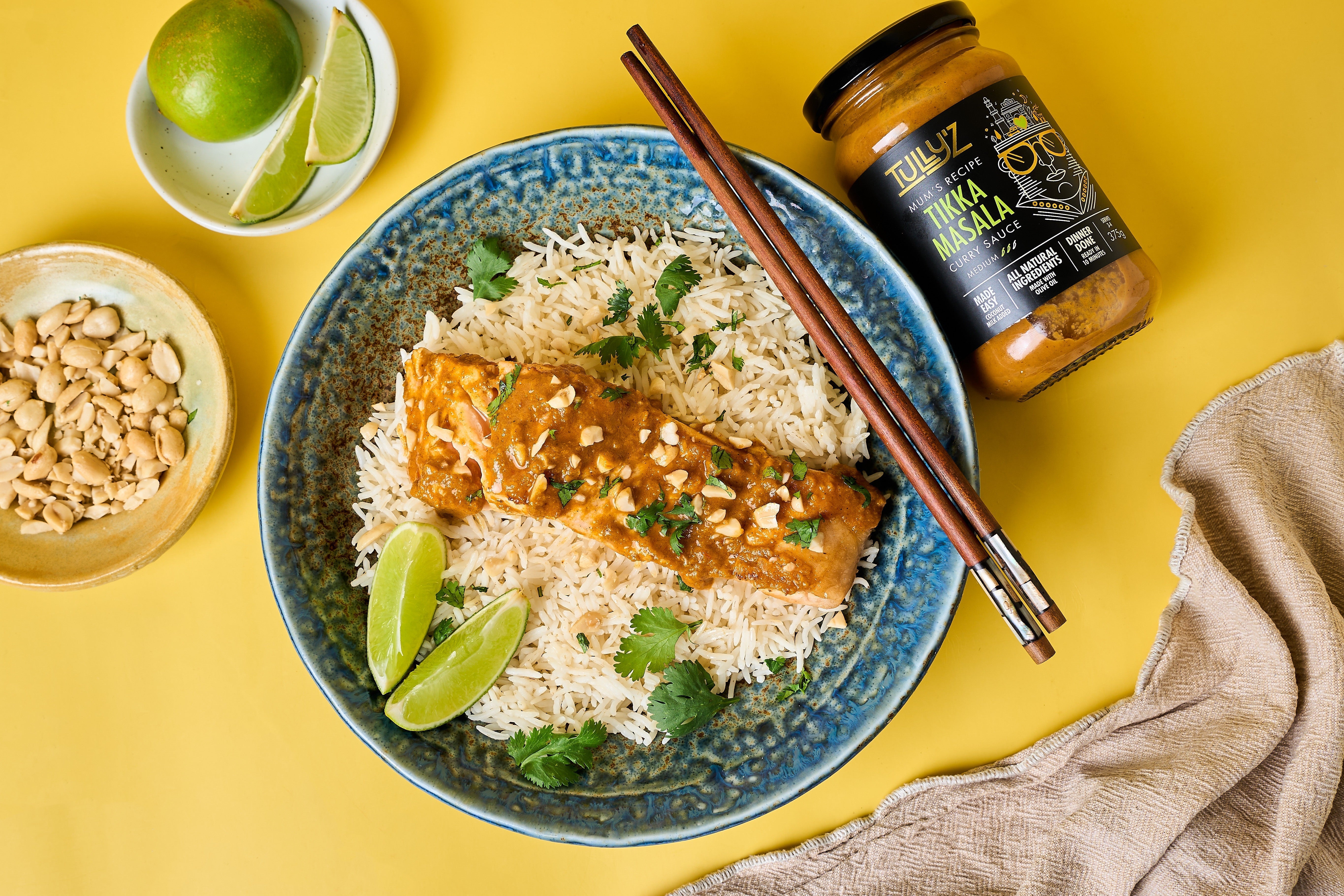 Tikka Masala Baked Salmon with Peanuts – Healthy, Protein-Packed Dish