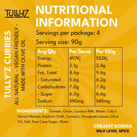 Tully’z Creamy Korma Curry Sauce